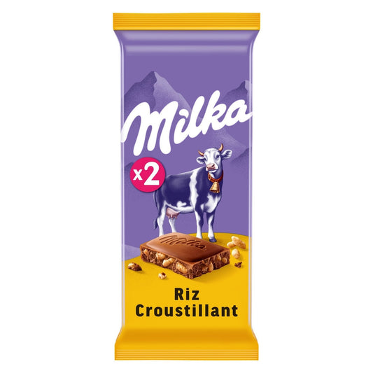 [ANTI-GASPILLAGE] Tablette de Chocolat au Lait et au Riz Croustillant MILKA - Date de durabilité minimale : 08/07/2025
