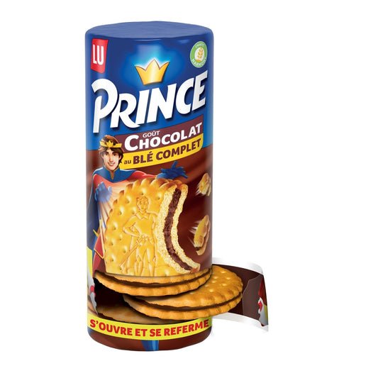 Biscuits Fourrés au Chocolat au Blé Complet Prince LU Le paquet de 300 g