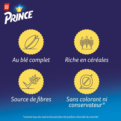 Biscuits Fourrés au Chocolat au Blé Complet Prince LU