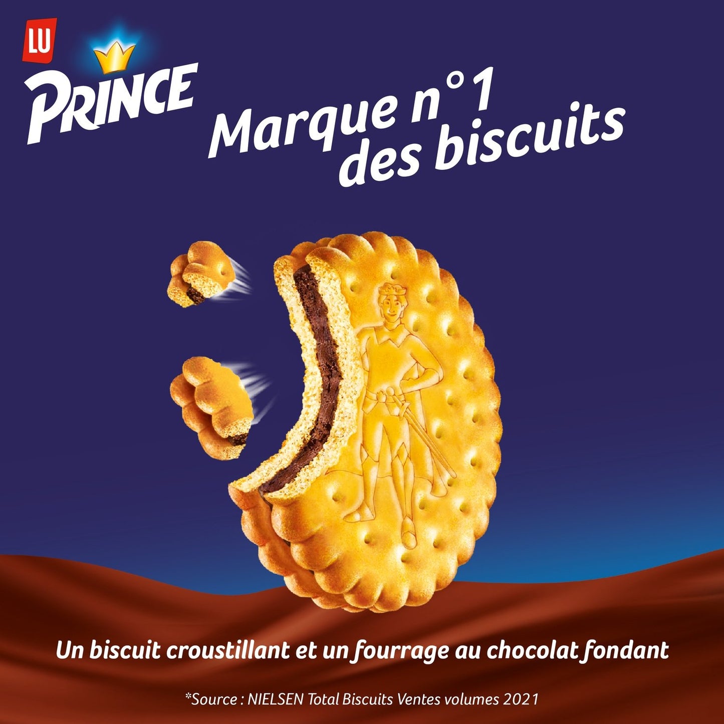 Biscuits Fourrés à la Vanille au Blé Complet Prince LU