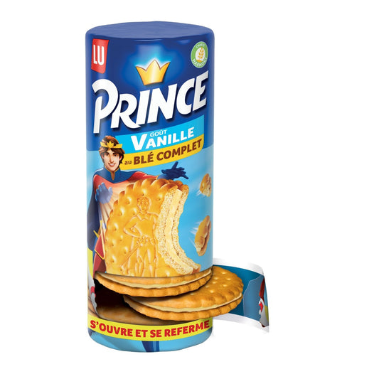 Biscuits Fourrés à la Vanille au Blé Complet Prince LU Le paquet de 300 g