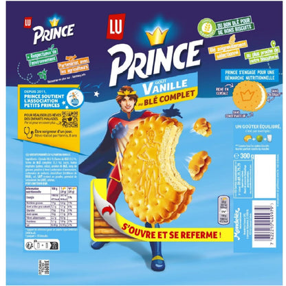 Biscuits Fourrés à la Vanille au Blé Complet Prince LU