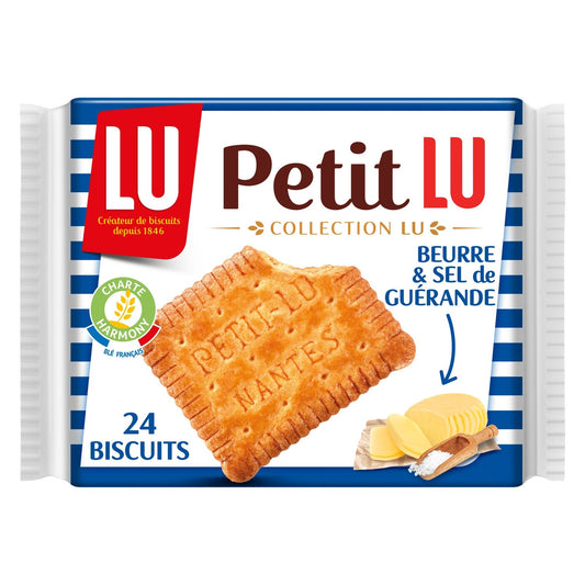 Biscuits au Beurre et Sel de Guérande Petit Lu LU Le paquet 200 g