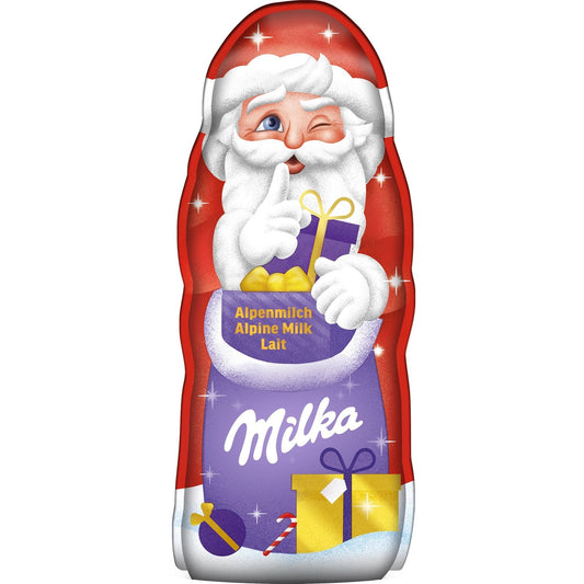 Moulage Père Noël Chocolat Lait MILKA - Gamme de Noël 2025 Le moulage de 90 g