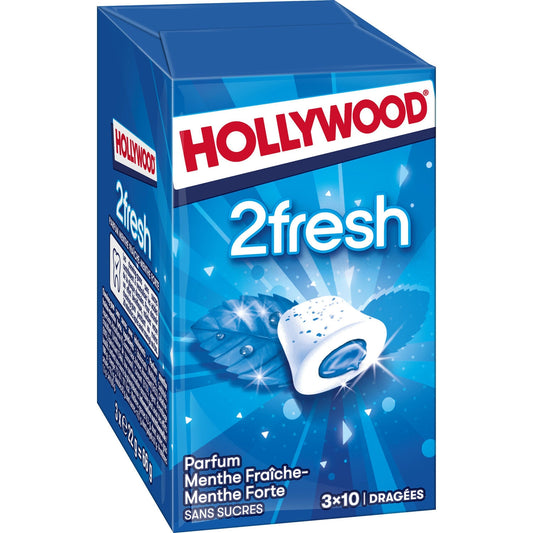 Chewing-Gum à la Menthe Forte Sans Sucres 2fresh HOLLYWOOD