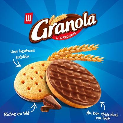 Shortbread Cookies Topped with Milk Chocolate Granola LU