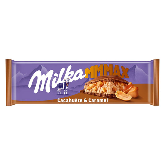 Tablette de Chocolat Lait Cacahuètes et Caramel MILKA La tablette de 276 g