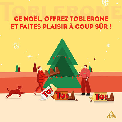 Barre Chocolatée au Chocolat au Lait avec Nougat Miel et Amandes TOBLERONE