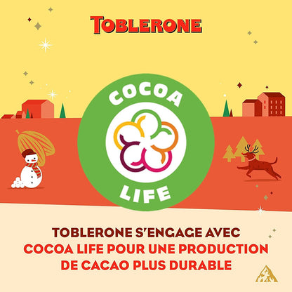 Barre Chocolatée au Chocolat au Lait avec Nougat Miel et Amandes TOBLERONE