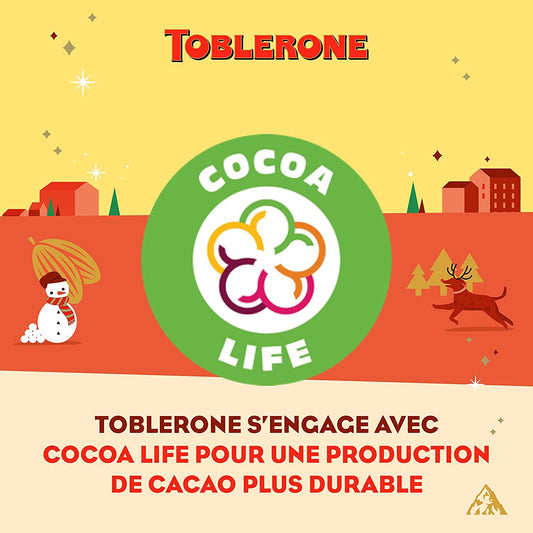 Barre Chocolatée au Chocolat Noir avec Nougat Miel et Amandes TOBLERONE