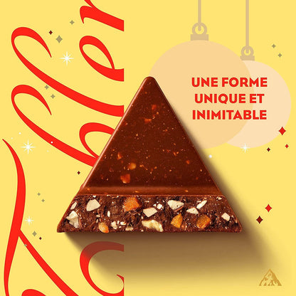 Barre Chocolatée au Chocolat au Lait avec Nougat Miel et Amandes Caramélisées TOBLERONE