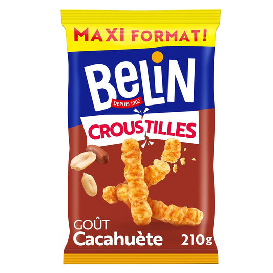 Biscuits Apéritifs Goût Cacahuètes Croustilles BELIN le sachet de 210 g