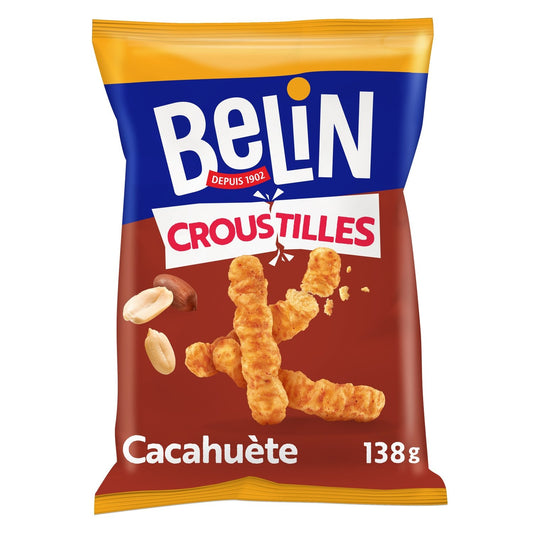 Biscuits Apéritifs Goût Cacahuètes Croustilles BELIN le sachet de 138 g