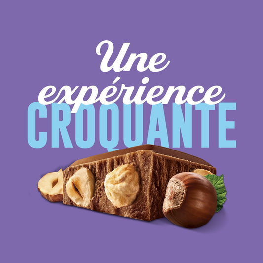 Tablette de Chocolat au Lait et aux Noisettes Entières Mmmax MILKA