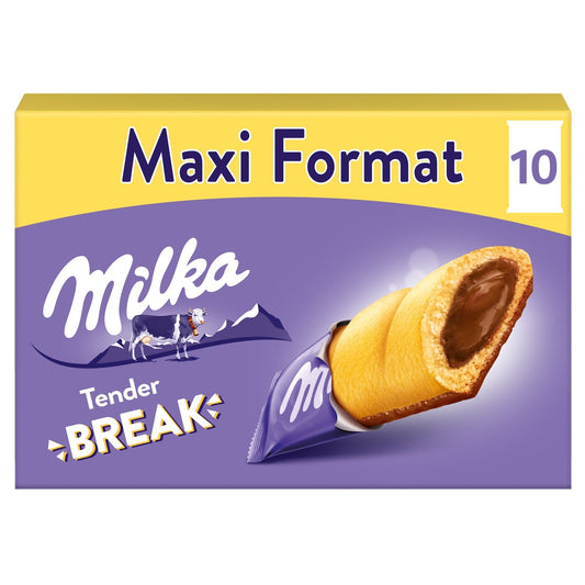 Milka Tender Break Milk Chocolate Filled Bar Cookies