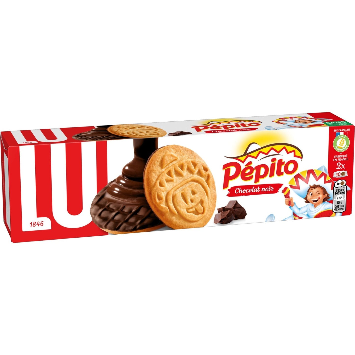 Pepito LU Dark Chocolate Coated Cookies