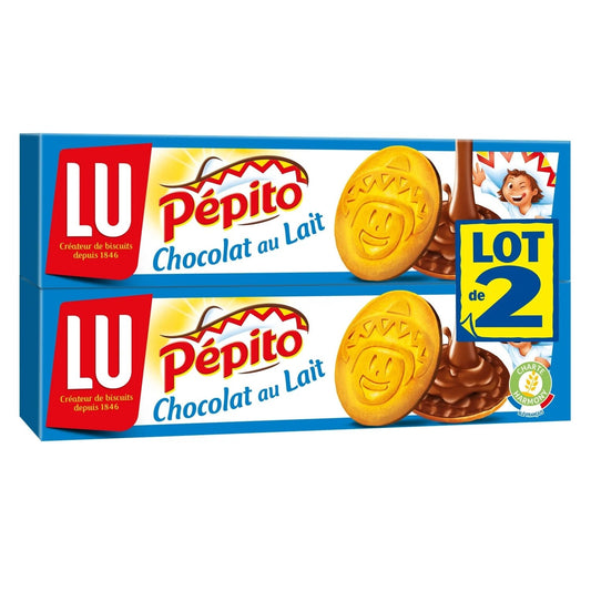 Biscuits Nappés au Chocolat au Lait Pepito LU