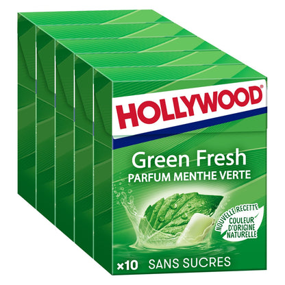 Chewing-Gum à la Menthe Verte Sans Sucres Green Fresh HOLLYWOOD