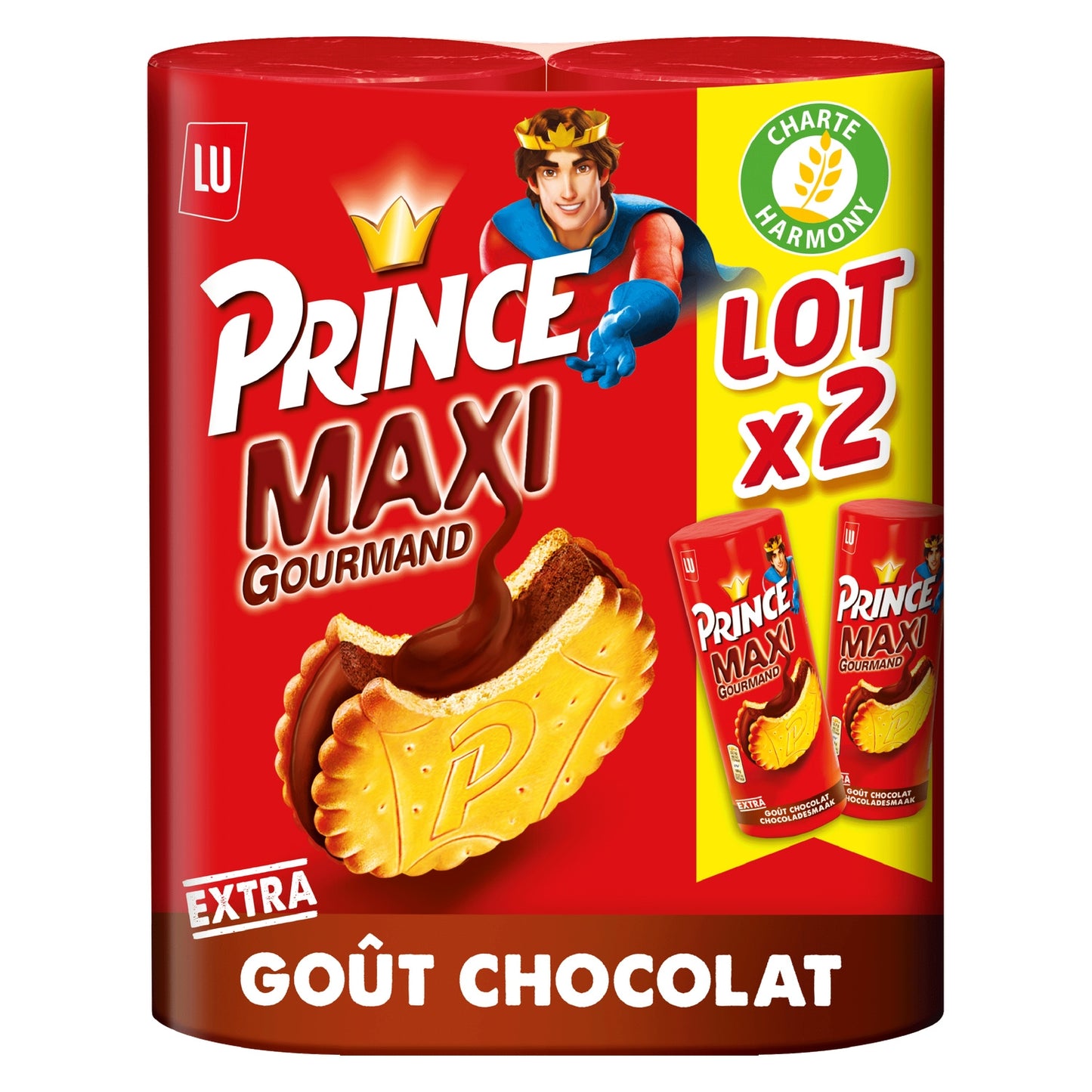 Maxi Gourmand Prince LU Chocolate Filled Biscuits
