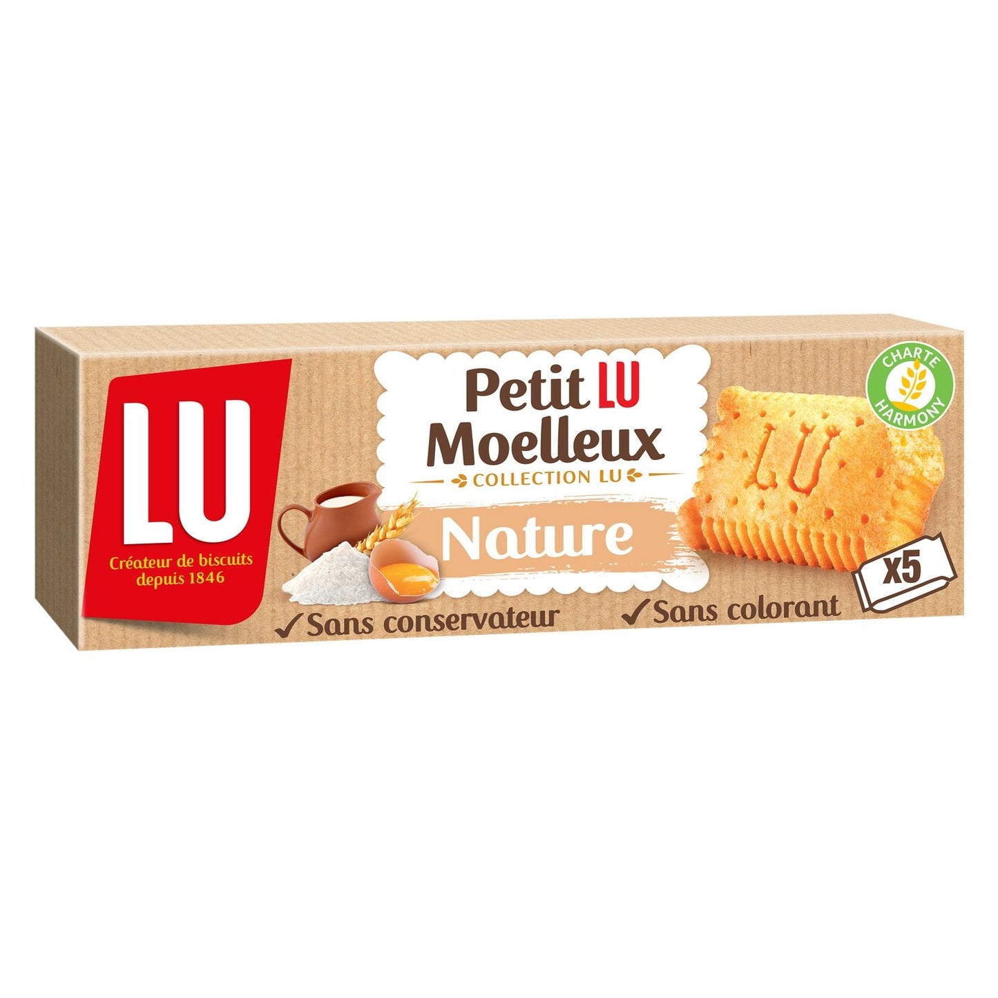 Gâteaux Moelleux Natures Petit Lu Moelleux LU