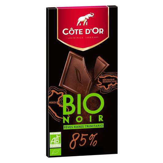 Tablette de Chocolat Noir 85% Bio COTE D'OR La tablette de 100 g