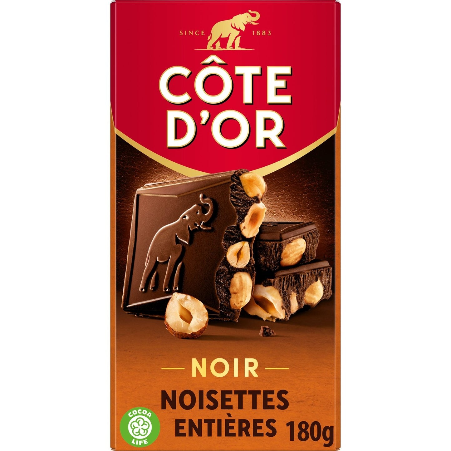 COTE D'OR Dark Chocolate Bar with Whole Hazelnuts