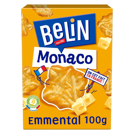 Biscuits Apéritifs Crackers à l'Emmental Monaco BELIN