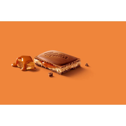 Tablette de Chocolat au Lait Fourré à la Crème et au Caramel MILKA