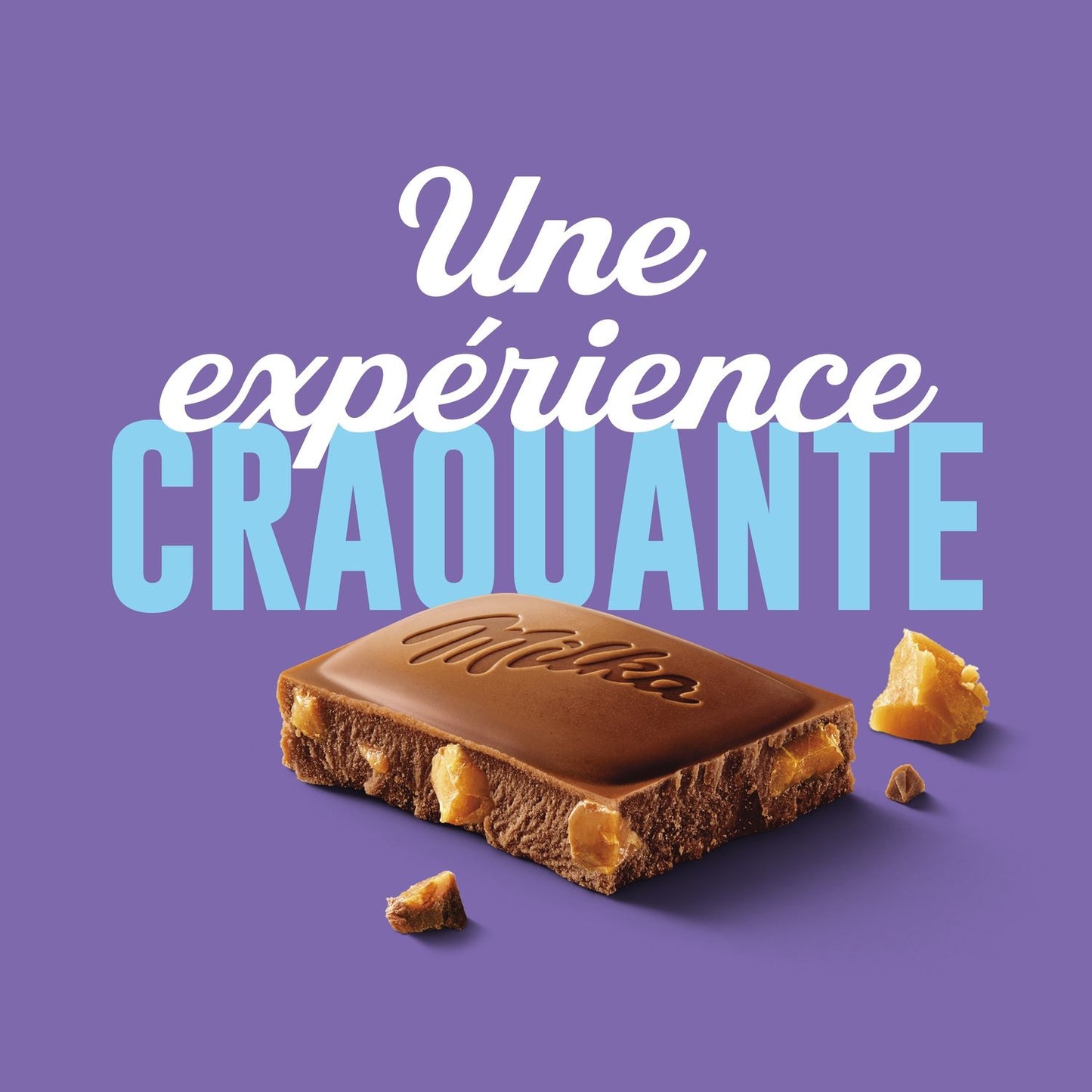 Milk Chocolate Bar with Daim Chips MILKA