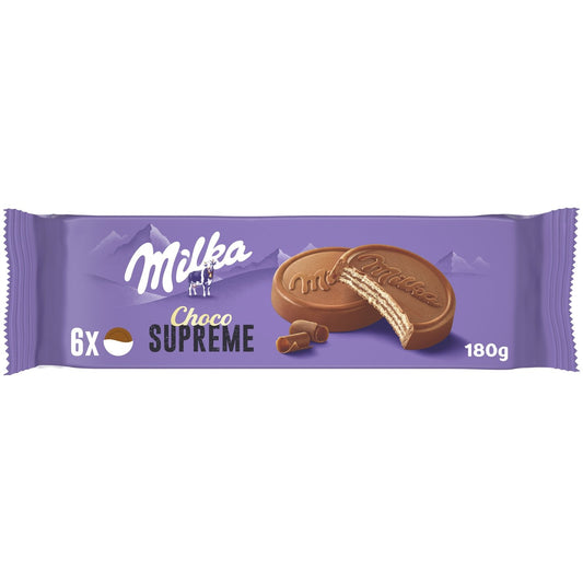 Milk Chocolate Coated Wafer Biscuits Choco Supreme MILKA