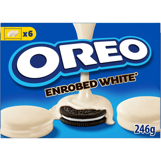 Biscuits Fourrés à la Vanille Enrobés au Chocolat Blanc Enrobed OREO