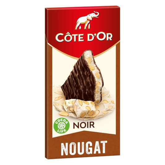 Tablette de Chocolat Noir Nougat COTE D'OR La tablette de 130 g
