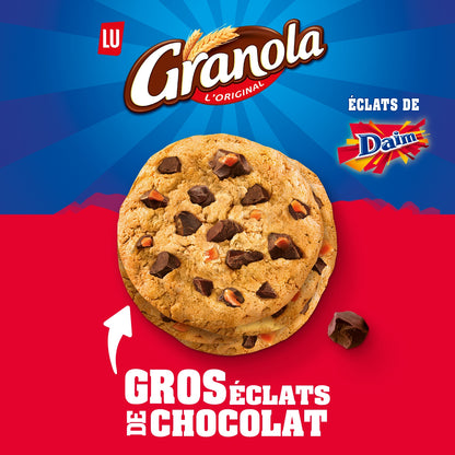 Cookies aux Gros Éclats de Chocolat et de Daim Granola LU