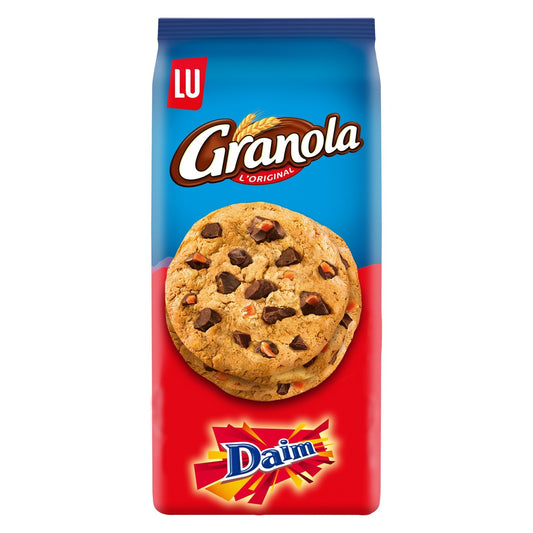 Cookies aux Gros Éclats de Chocolat et de Daim Granola LU Le paquet de 184 g