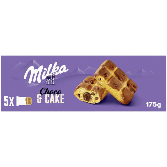 Cake &amp; Choc MILKA Chocolate and Chocolate Chip Filled Cakes