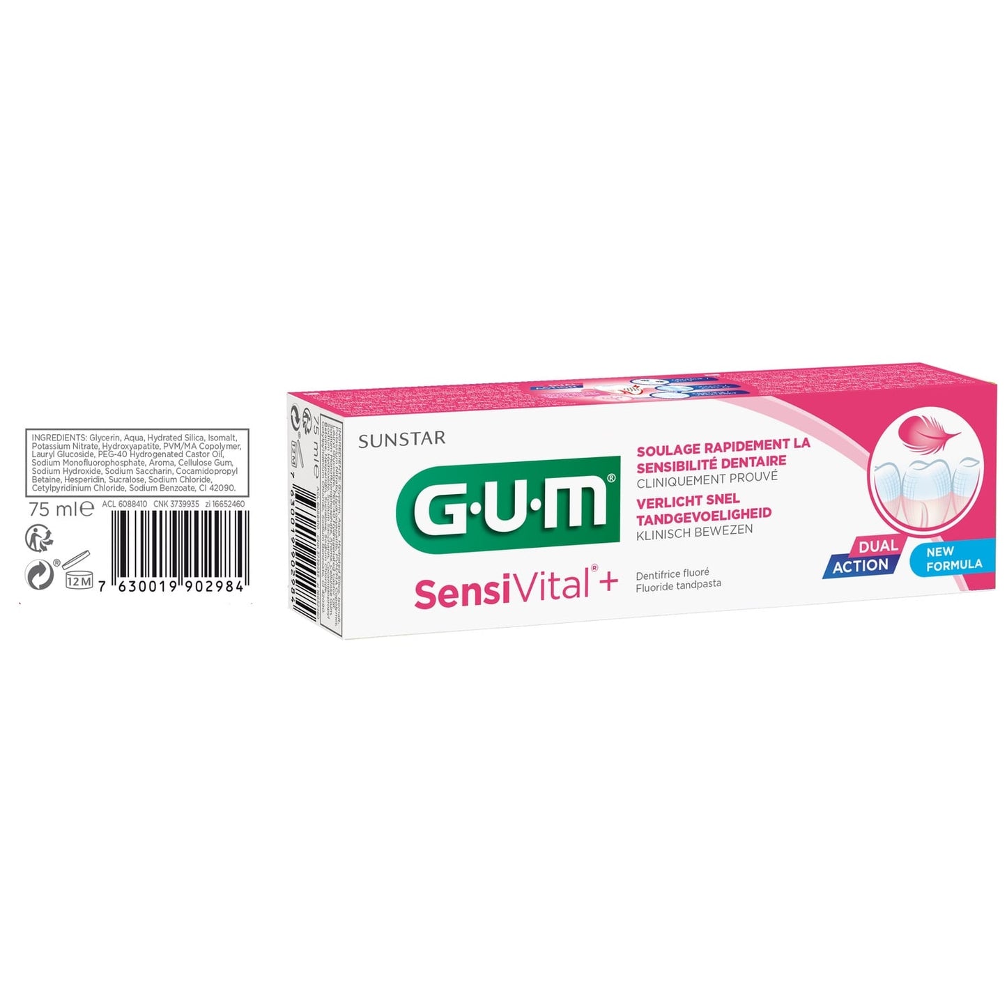 Dentifrice Sensibilité Dents et Gencives Saines GUM 