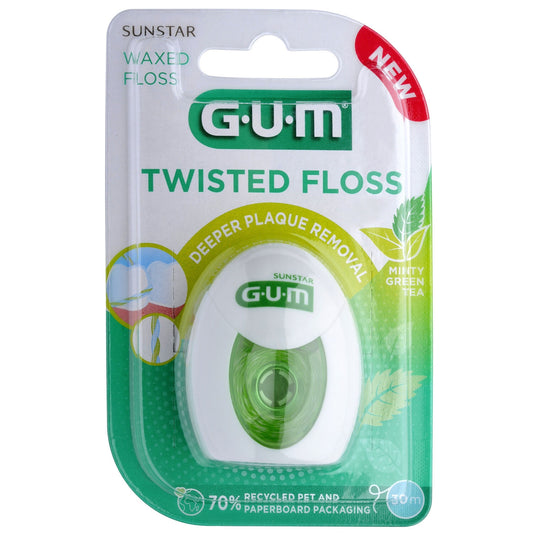 SUNSTAR Green Tea Mint Flavor Twisted Dental Floss