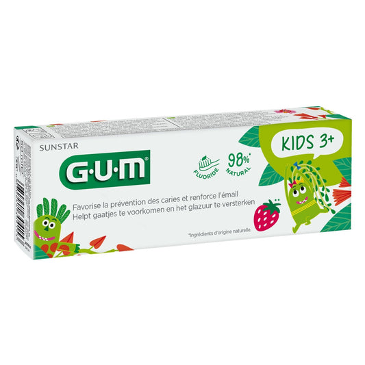 Dentifrice Enfant 3 Ans et Plus Fluor Reminéralisation GUM le tube de 50mL