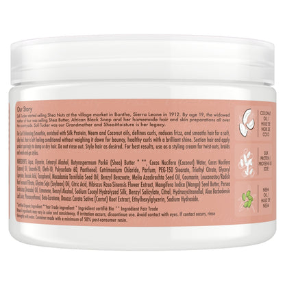 Shampoing Hydratant pour Cheveux épais et bouclés Noix de coco et Hibiscus SHEA MOISTURE 