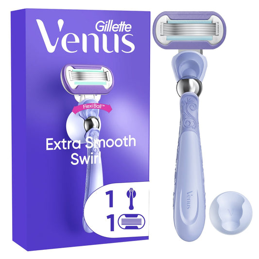 Rasoir Extra Smooth Swirl pour Femme GILLETTE le paquet 1 rasoir + 1 recharge de lame