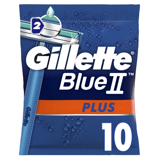 Rasoirs Jetables pour Homme Blue Ii Plus GILLETTE le paquet de 10 rasoirs