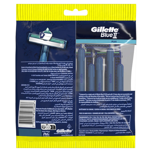 Rasoirs Jetables Blue Ii Plus pour Homme GILLETTE