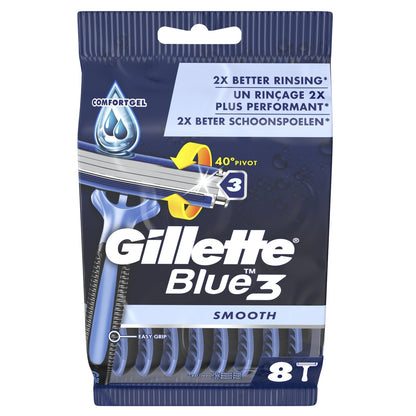 Gillette Blue 3 Smooth X8 Disposable Razor