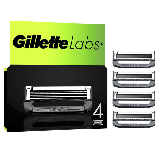 Lames de Rasoir Labs Exfoliantes GILLETTE le paquet de 4 recharges de lames