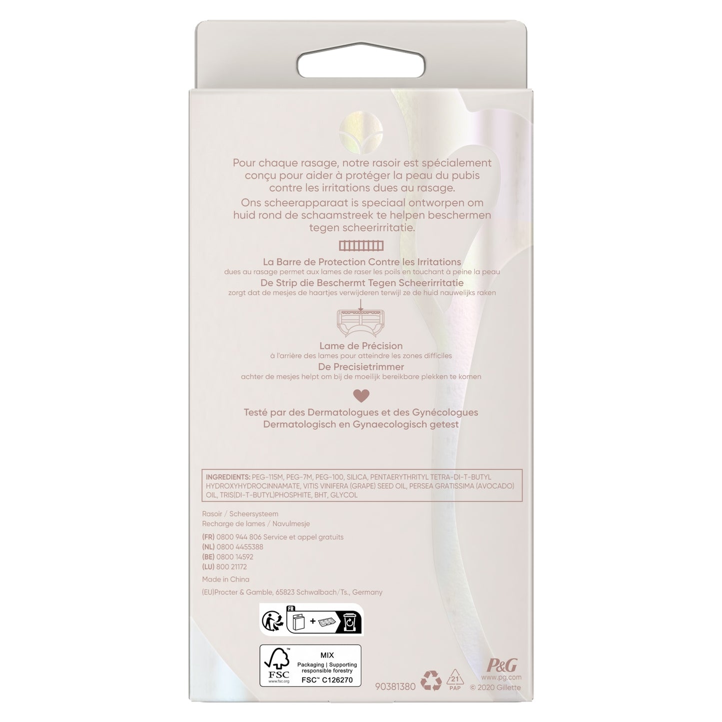 Rasoir Femme Protège la Peau du Pubis Venus GILLETTE