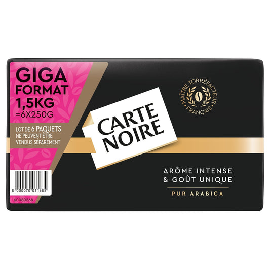Café Moulu Classique 100% Arabica GIGA FORMAT CARTE NOIRE