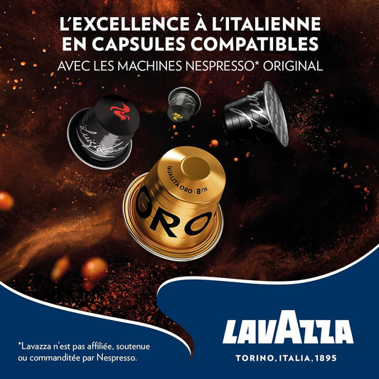 Café Capsules Compatibles Nespresso Espresso Maestro Classico N°9 LAVAZZA