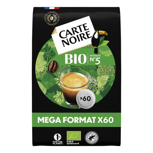 Café Dosettes Compatibles Senseo Bio Classique N°5 CARTE NOIRE