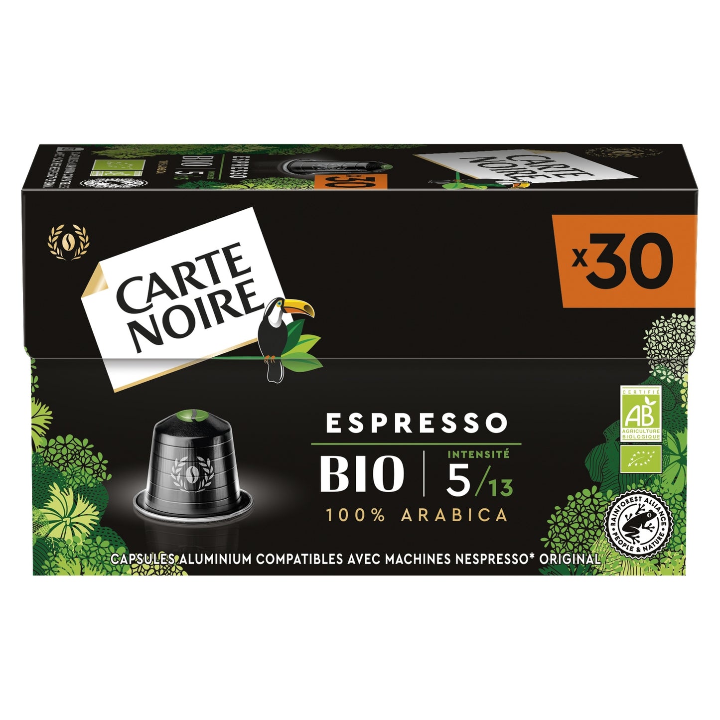 Café Capsules Compatibles Nespresso Espresso Bio CARTE NOIRE