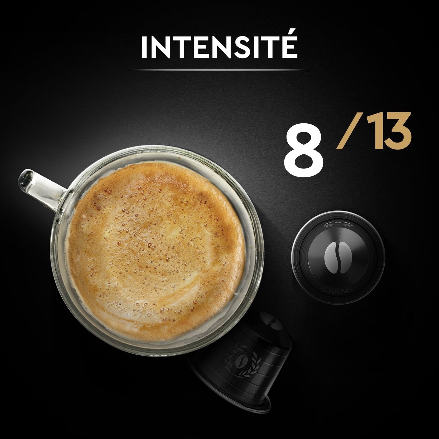 Ikonische 100 % Arabica-Kaffeekapseln, kompatibel mit Nespresso BLACK CARD